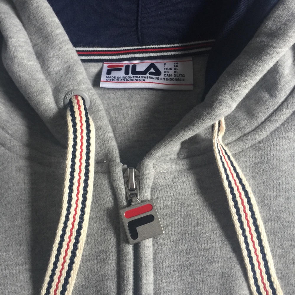 FILA men’s hoodie sweatshirt with front zipper - Picture 4 of 10